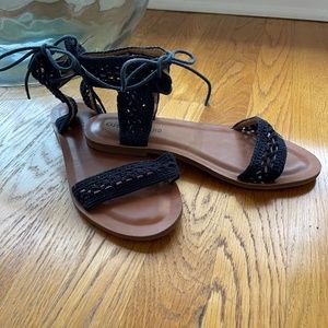 Lucky Brand crochet sandals